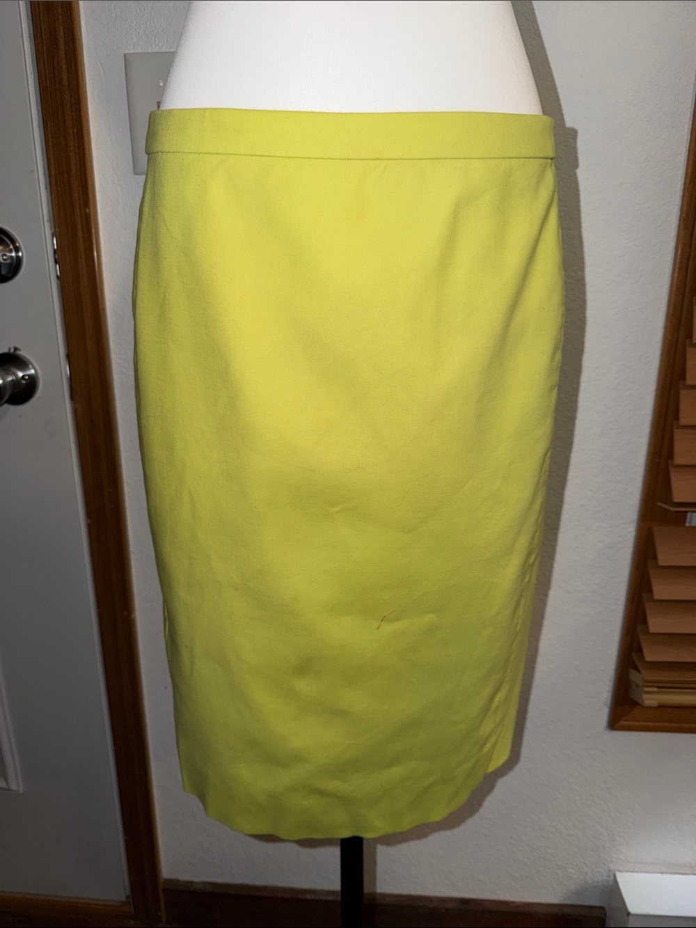 J. Crew Neon Yellow Pencil Skirt